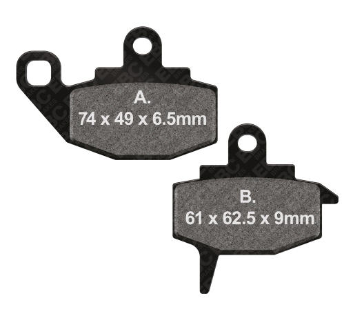 EBC BRAKE PAD SET ORGANIC FA130TT