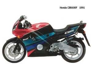 HONDA CBR600F(PC25) 91-94 SPECS