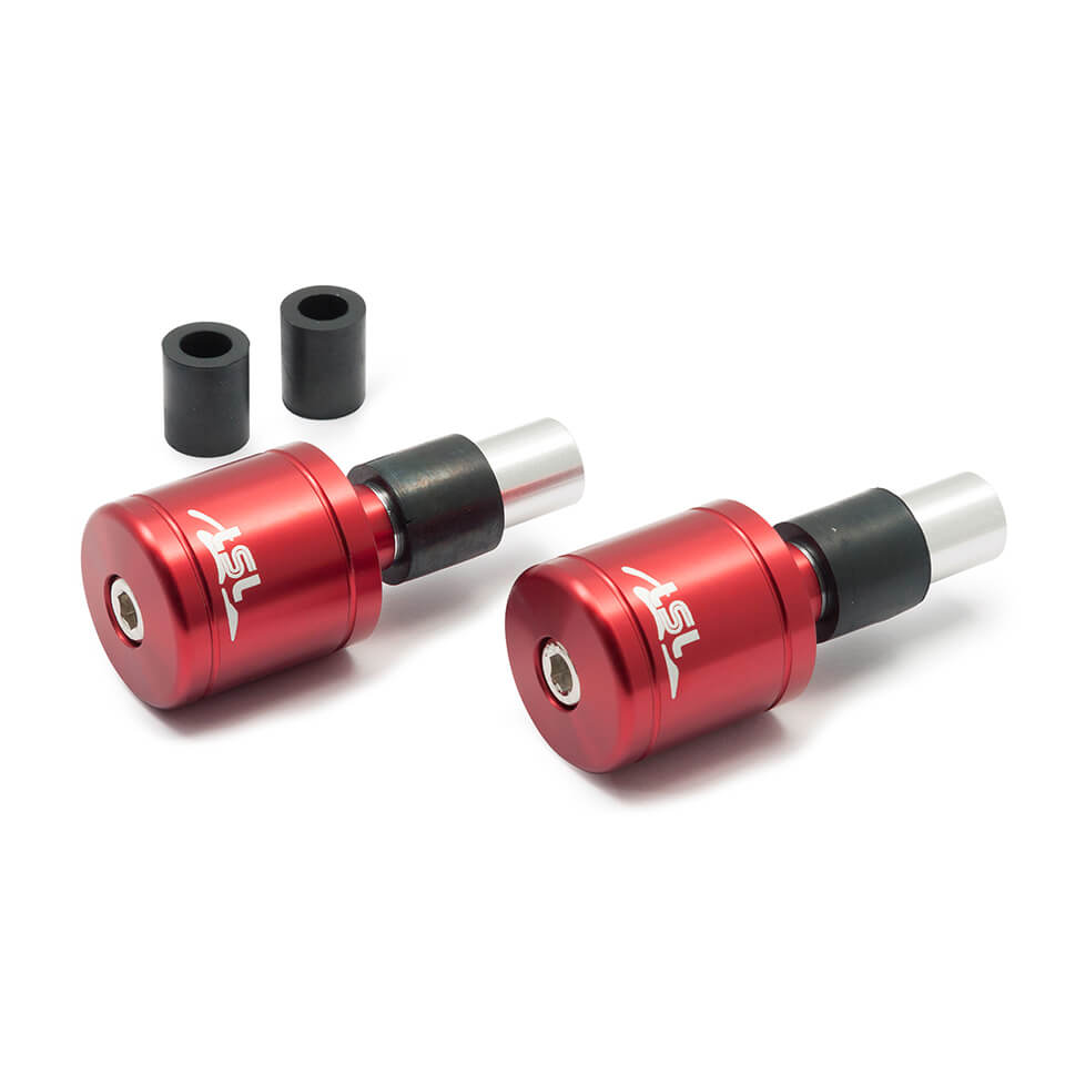LSL CYLINDRICAL LARGE Bar End Weights red